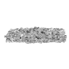 Fire Glass, 10 LBS / 4.5 KG High-Temperature Resistant Fireplace Rocks, 1/2-Inch / 12.7 mm Reflective & Smokeless Firepit Glass Rock