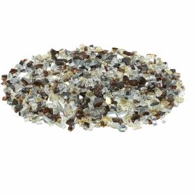 Fire Glass, 10 LBS / 4.5 KG High-Temperature Resistant Fireplace Rocks, 1/2-Inch / 12.7 mm Reflective Firepit Glass Rock