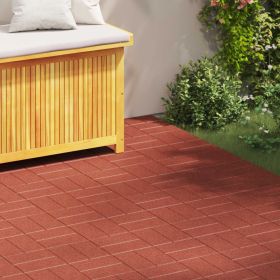 Stepping Stone 6 pcs Red 15.94 x 15.94 x 0.79 in Rubber