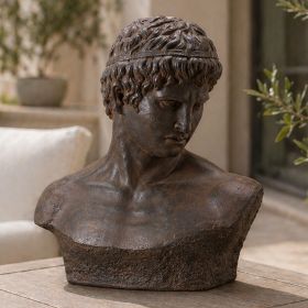 Vintage Magnesium Oxide Garden Sculpture, Unique Outdoor Decorative Statue