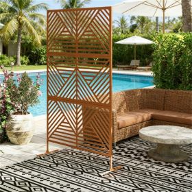 Privacy fence screen, outdoor privacy screen, plant climbing frame, brown