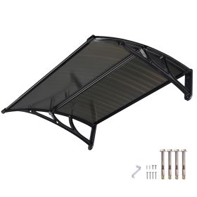 39x29 inch Window Awning, Brown