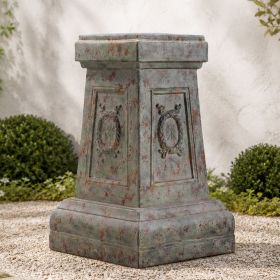Tall Magnesium Oxide Garden Sculpture, Statement Outdoor Statue