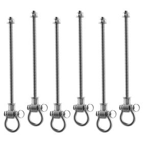 Swing Hangers, 6 Pack Heavy Duty Swing Brackets, 850 lbs Each Load Capacity, Smooth Bearing, Stainless Steel Hangers